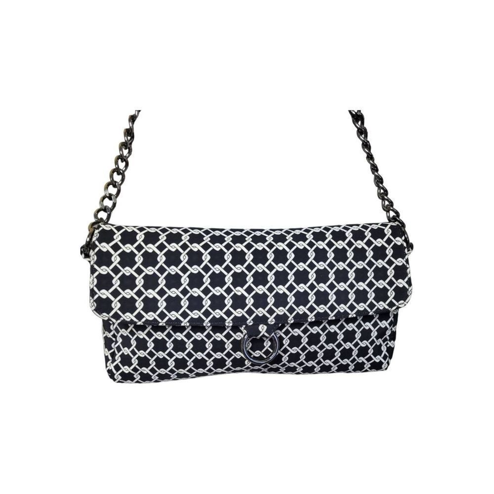 Talbots Small Checkered Black and White With Silver Chain💙❤️